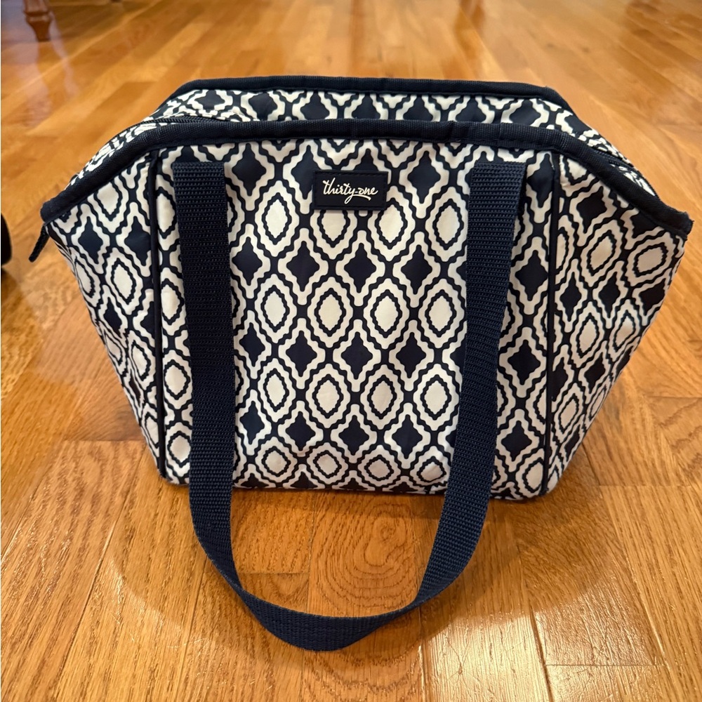 Stylish Navy and White Tote Bag